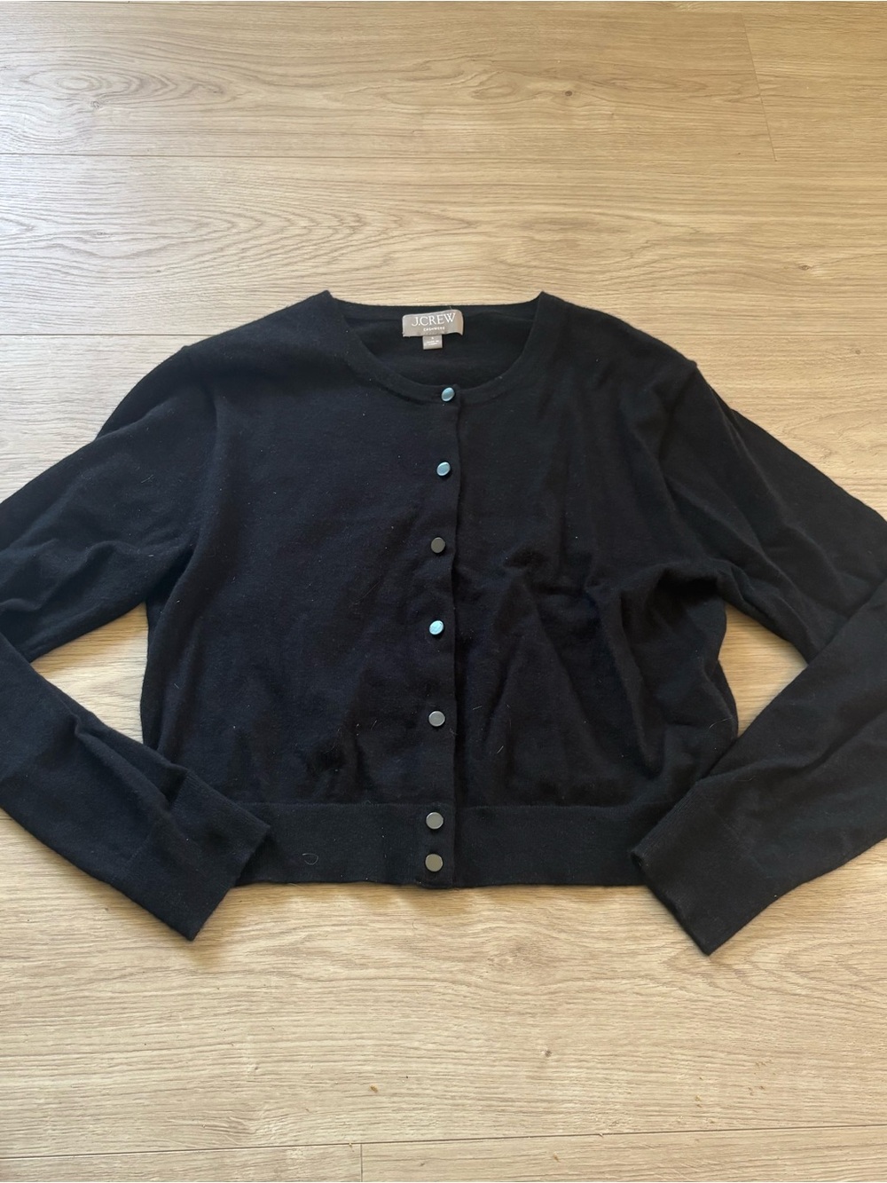 J crew cashmere feather cardigan